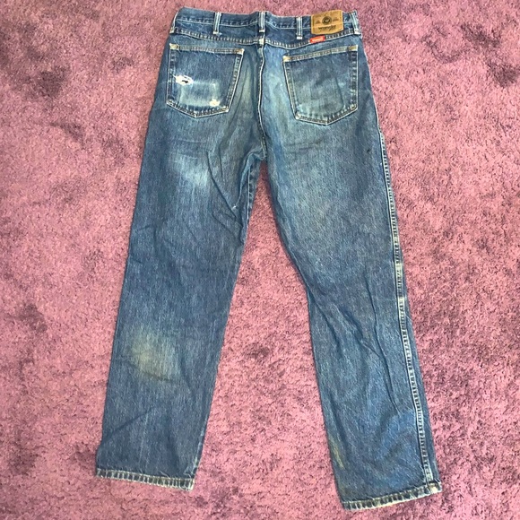 Wrangler Blue Jeans Size W36 L32 - Picture 2 of 3